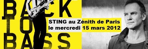 Sting au Z&eacute;nith de Paris Concert le 15 mars 2012